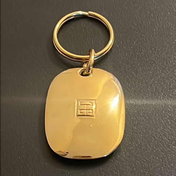 Rare Vintage Designer Givenchy Paris Logo Runway Key Tag Chain - Picture 5 of 16